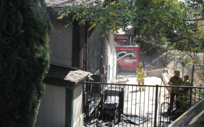 Fire chars Mountain Transit building