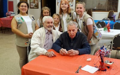 Girl Scouts honor veterans with dinner and poems