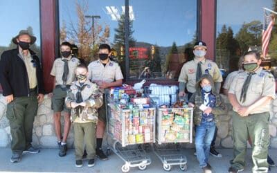 Boy Scouts collect food for those in need