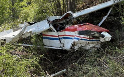Airplane crash lands near Cedar Glen