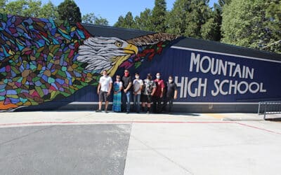 Instilling pride in their school with a mural