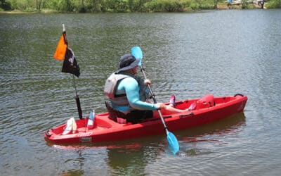 Paddle a kayak at Lake Gregory this summer