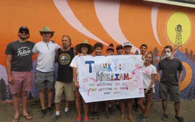 Inspired mountain mural created by new group