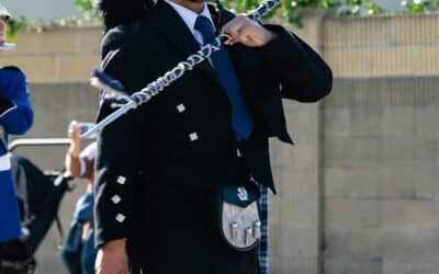 Drum major excels at his craft