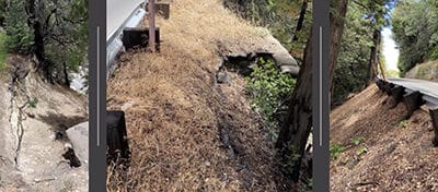 Eroding slope to be repaired next year