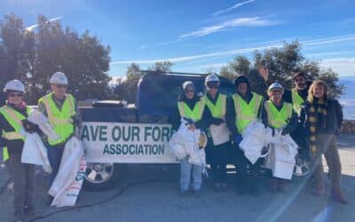 Volunteers clean up the highway