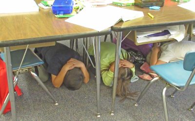 LAE students practice earthquake readiness