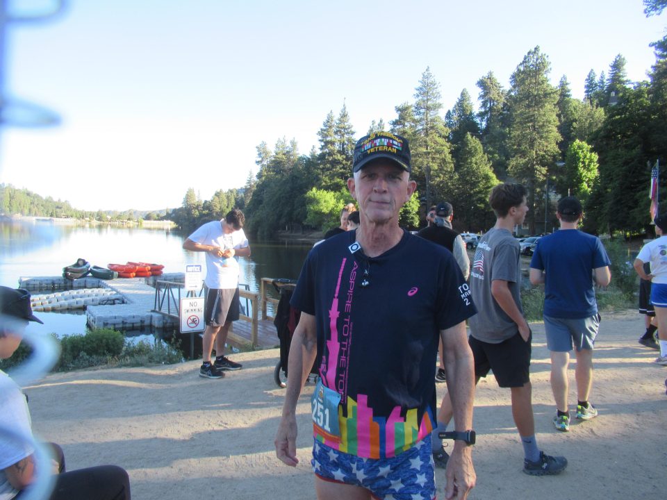 Eddie Hahn finished in 14th place at last August’s 250-person Run Through the Pines at Lake Gregory in Crestline. (Photo by Douglas W. Motley)