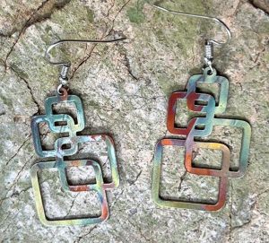 Sue Priest’s copper flame art is award winning.