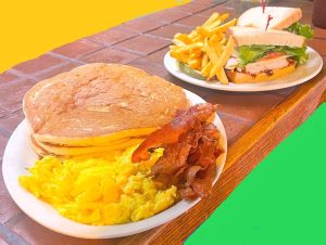 Generous portions are a hallmark of the restaurant’s breakfast and lunch offerings. (Photo courtesy of Cedar Glen Inn)