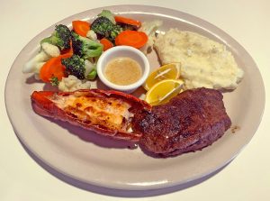 Served Friday through Sunday, the “turf and surf” special is steak and lobster. (Photo courtesy of El Toto’s Mexican Restaurant)