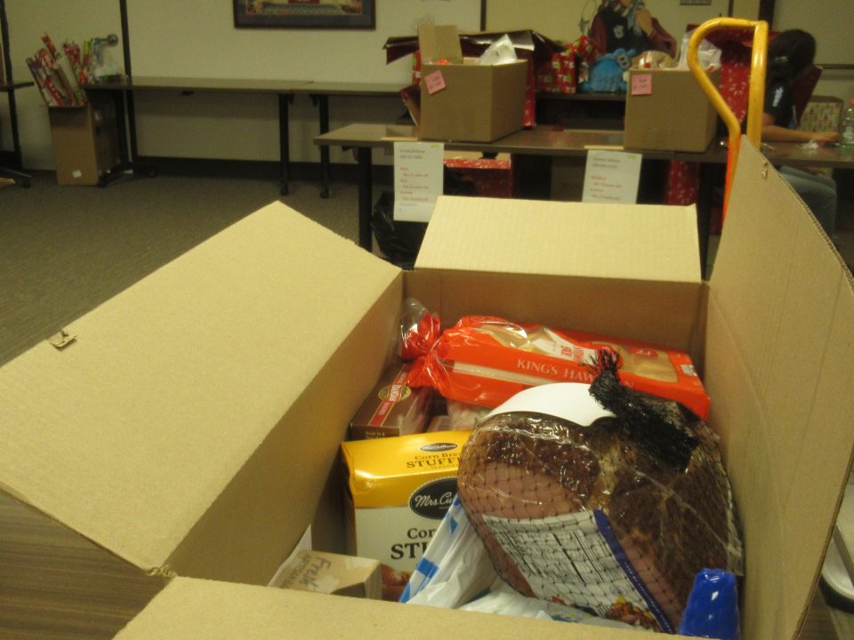 One of 21 holiday meals donated to mountain area families.