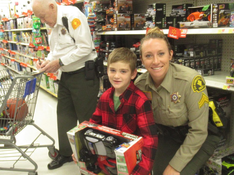 Twin Peaks Detective Alisha Rosa helped 6-year-old Ethan, who is in the first grade at VOE Elementary School, find a toy police patrol unit. 
