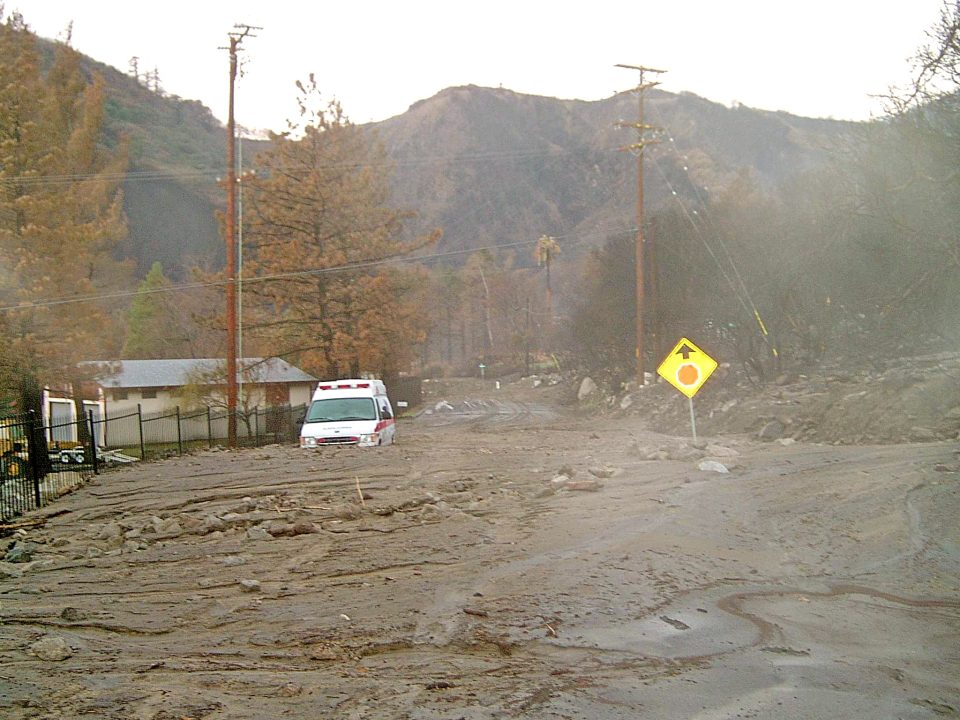 Adrianne, Lisa, Julia, Melissa and Adrianna from Glendora and Orange County enjoyed last year’s Brewfest at Tavern Bay Beach Club so much they couldn’t resist attending this year’s event. (Photos by Douglas W. Motley) Ambulance on muddy road after landslide.