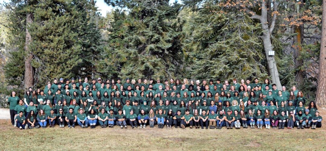 The students from Session 2 of the Forestry Challenge at HUME SoCal near Green Valley Lake.