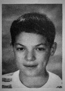 Terry Gomes' school picture from a yearbook when he attended MPH as a student.