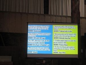 Round 8 questions with answers. (Photo by Douglas W. Motley)