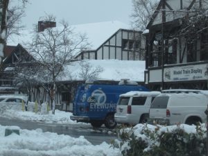 Channel 7’s Eyewitness News team reported from Lake Arrowhead village last Wednesday.