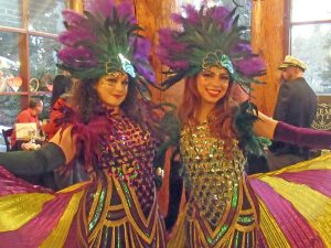 New Orleans-style attire was de rigueur at last Saturday’s Mardi Gras Corks & Hops event.