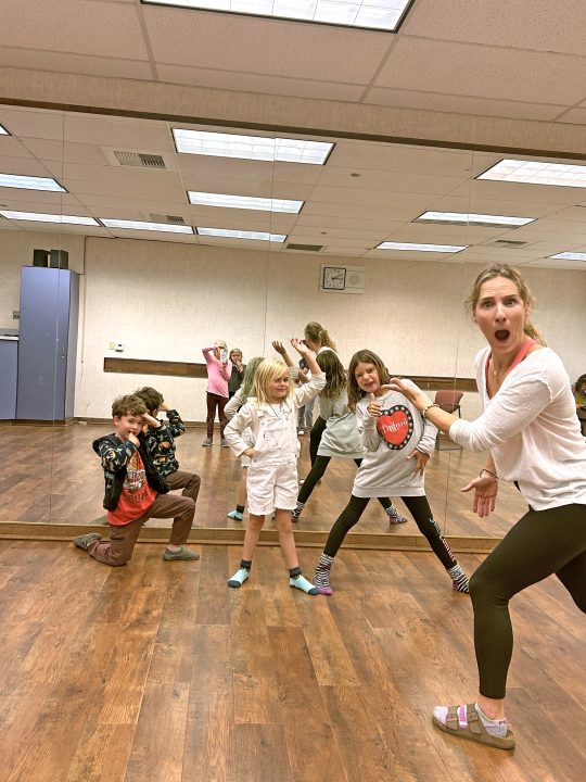 Adrianne, Lisa, Julia, Melissa and Adrianna from Glendora and Orange County enjoyed last year’s Brewfest at Tavern Bay Beach Club so much they couldn’t resist attending this year’s event. (Photos by Douglas W. Motley) Children and adult posing in a dance studio.