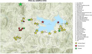 The sites that were sampled for PFAS on Feb. 14. (LACSD)