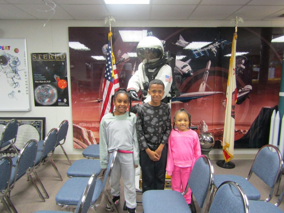 Nakijah, Tremaine and Kehlani enjoyed their tour of the Astronomy Village’s education center.