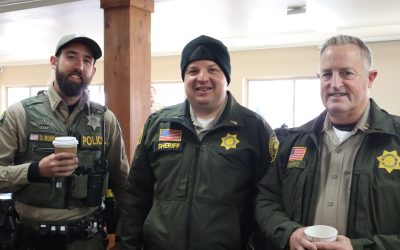 Shredding with a cop a cold and windy affair