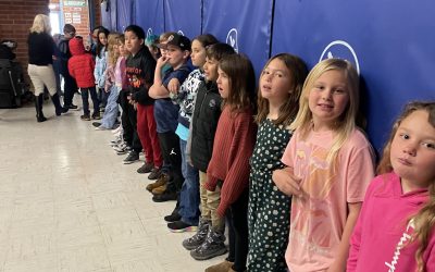 Students study the stars