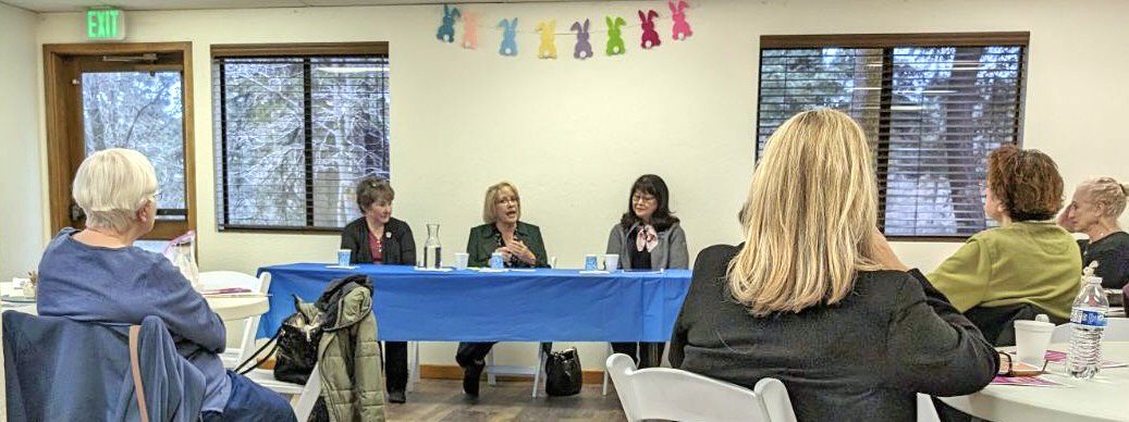 Adrianne, Lisa, Julia, Melissa and Adrianna from Glendora and Orange County enjoyed last year’s Brewfest at Tavern Bay Beach Club so much they couldn’t resist attending this year’s event. (Photos by Douglas W. Motley) Women panelists at a conference meeting.