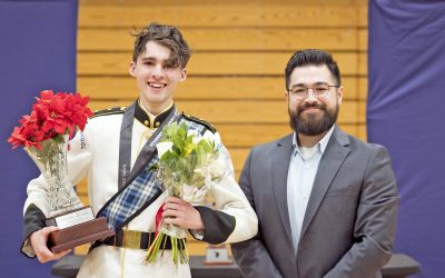 Drum major marches his way to a gold medal