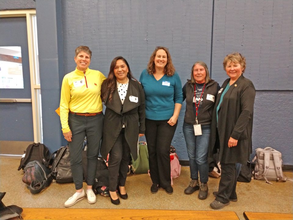 Adrianne, Lisa, Julia, Melissa and Adrianna from Glendora and Orange County enjoyed last year’s Brewfest at Tavern Bay Beach Club so much they couldn’t resist attending this year’s event. (Photos by Douglas W. Motley) Five people standing indoors, smiling together.