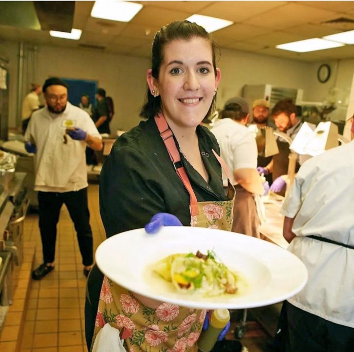Adrianne, Lisa, Julia, Melissa and Adrianna from Glendora and Orange County enjoyed last year’s Brewfest at Tavern Bay Beach Club so much they couldn’t resist attending this year’s event. (Photos by Douglas W. Motley) Chef presenting plated dish in bustling kitchen