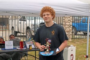 Brian Blankenship captured a first-place trophy in the Intermediate Division.