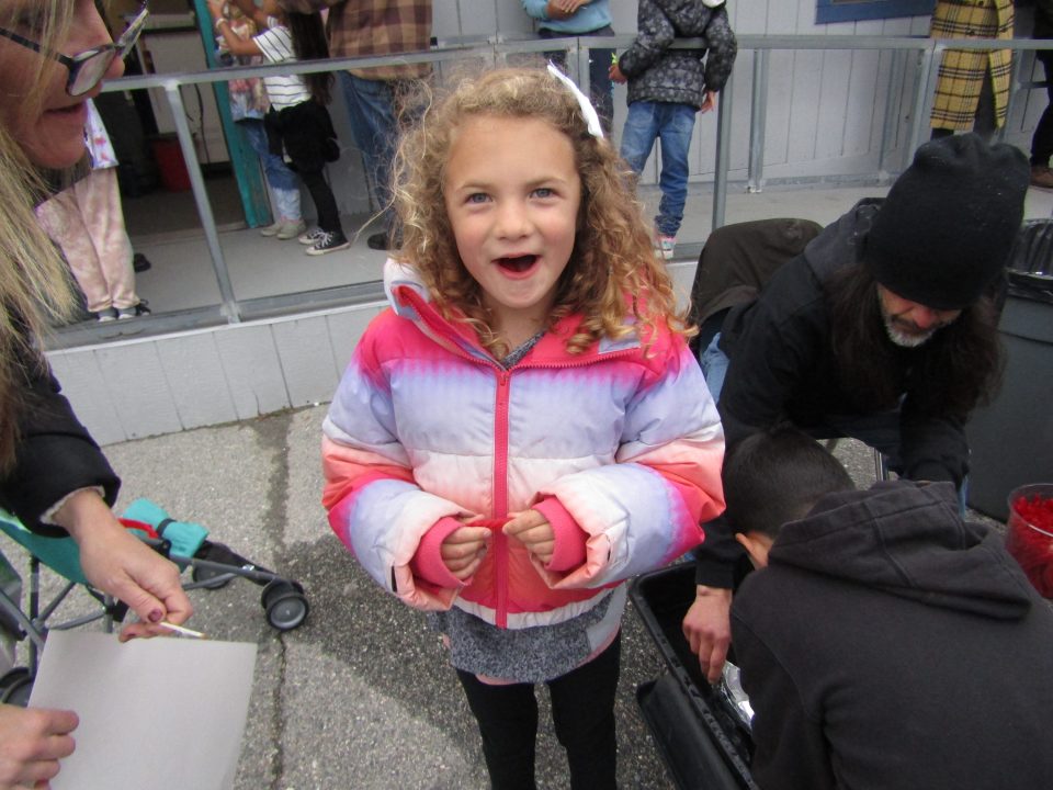 Six-year-old Ayrika was thrilled when her flat-bottom boat floated.