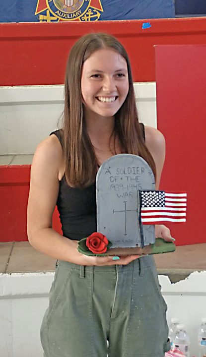 Alexandria Shugard’s tombstone was awarded third place locally.