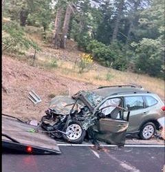 Head-on collision results in major injuries