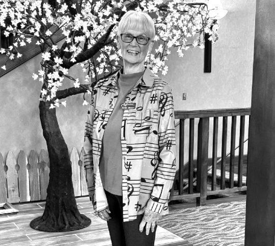 Diane Grady was honored for her 20 years of teaching music on behalf of Arrowhead Arts.
