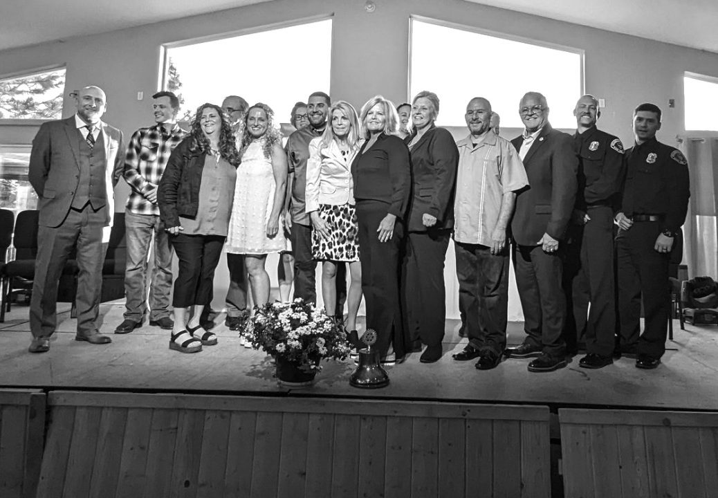The honorees and legislative presenters gathered for a photo at the end of the evening. (Photo by Pamela Balch)