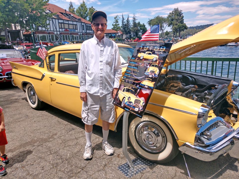 Crestline resident Russ Keller and his 1959 Studebaker Semi-Hawk at last year’s show.