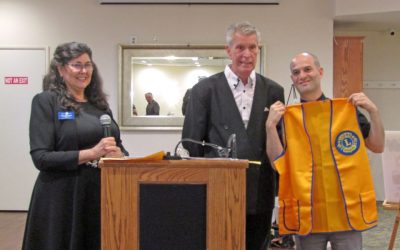Changing of the guard at Crestline Lions Dann Lahr is the new president
