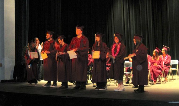 Seven students were awarded scholarships by the Mountain Sunrise Rotary Club.