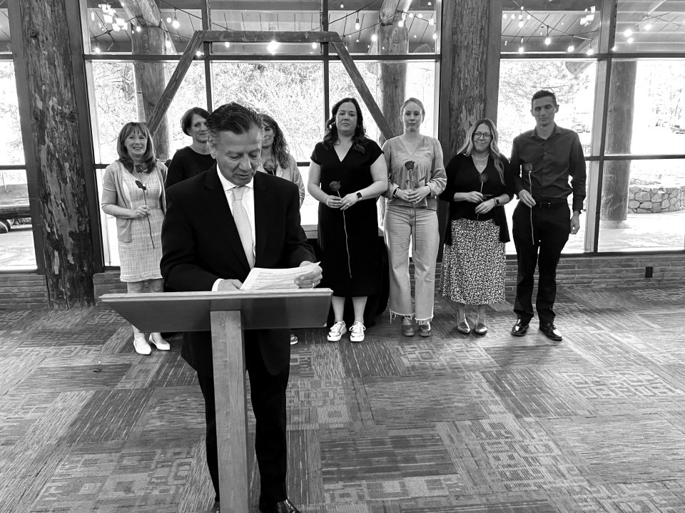 Superintendent Dr. Paul Sevillano installs the RIM PTA for the 2024-2025 school year.