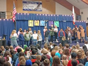 In “The Magic Football,” Ms. Snyder’s students write that Johnny gets superhero powers by catching that football.