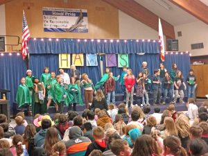 “Scandal at the Fundraiser” – written and performed by Ms. Mazakas’ students – revolves around a charity event to raise money to save the sea turtles.
