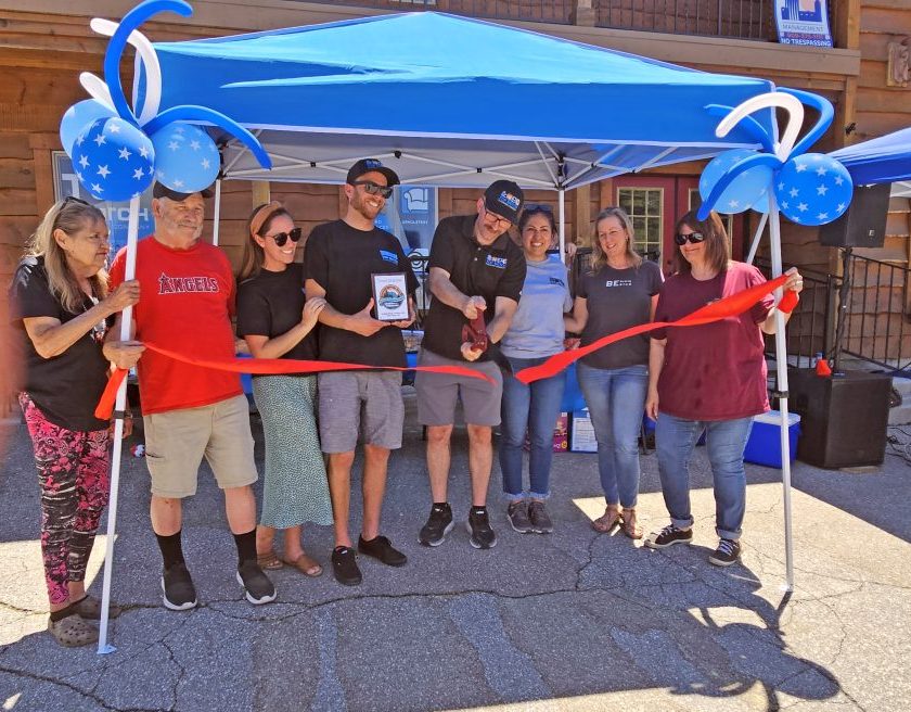 Adrianne, Lisa, Julia, Melissa and Adrianna from Glendora and Orange County enjoyed last year’s Brewfest at Tavern Bay Beach Club so much they couldn’t resist attending this year’s event. (Photos by Douglas W. Motley) Group celebrates with ribbon cutting ceremony.