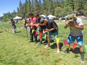 The watermelon eating contest. (Photo by Douglas W. Motley)