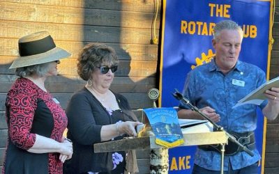 Changing of the guard at the mountain Rotary Clubs