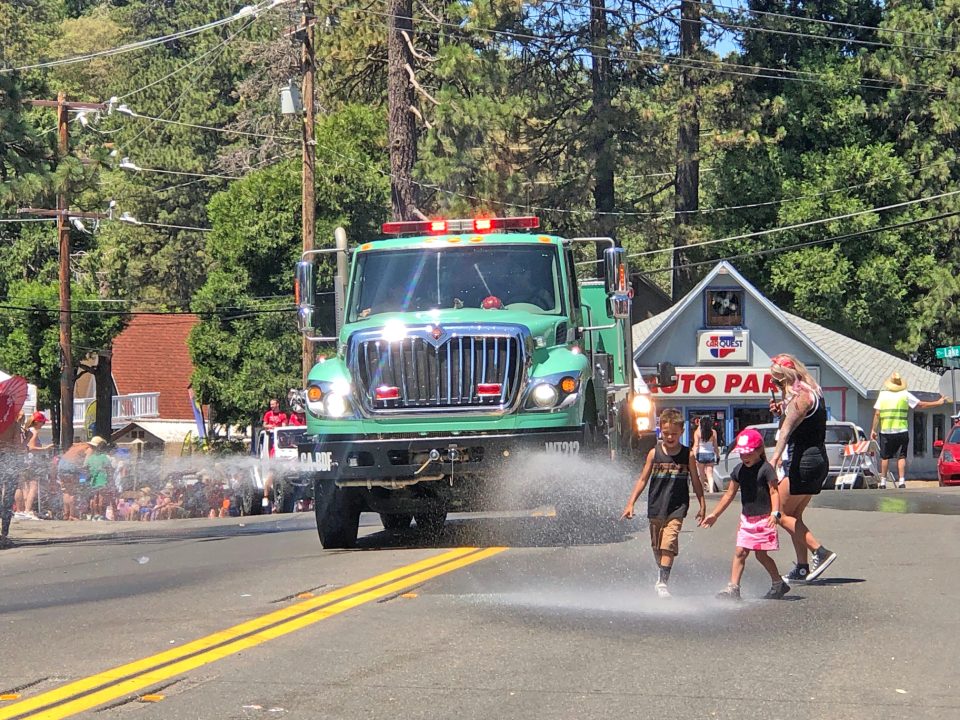 This fire truck cooled off the crowd and was a big favorite with the kids, who loved getting wet.