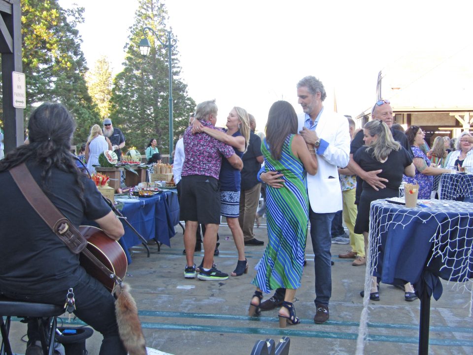 Brian Cohen dancing at the chamber mixer.