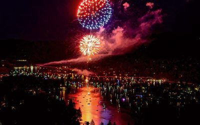 Splendor over the lake celebrates independence